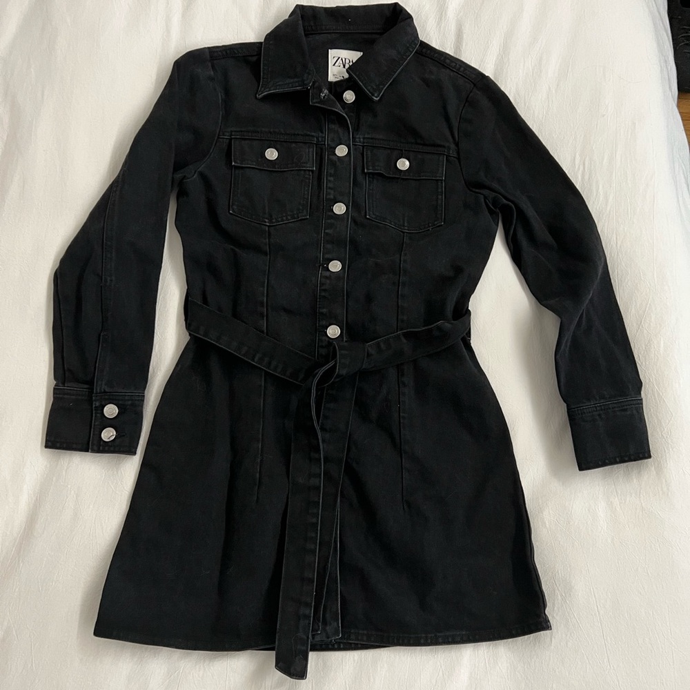 Denim Belted Shirt Dress (NEW w/ TAGS)